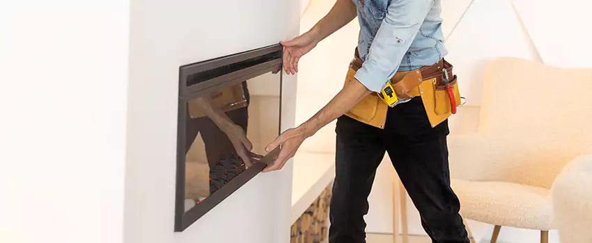 Metal Fireplace Installation in Altadena, California