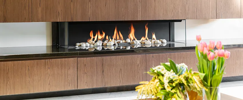 Double-height Fireplace Design Refurbishment in Altadena, California